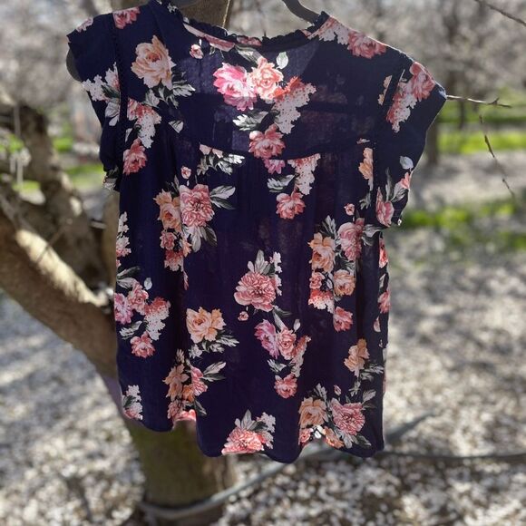 BUFFALO DAVID BRITTON Floral Peasant Top - Picture 6 of 7